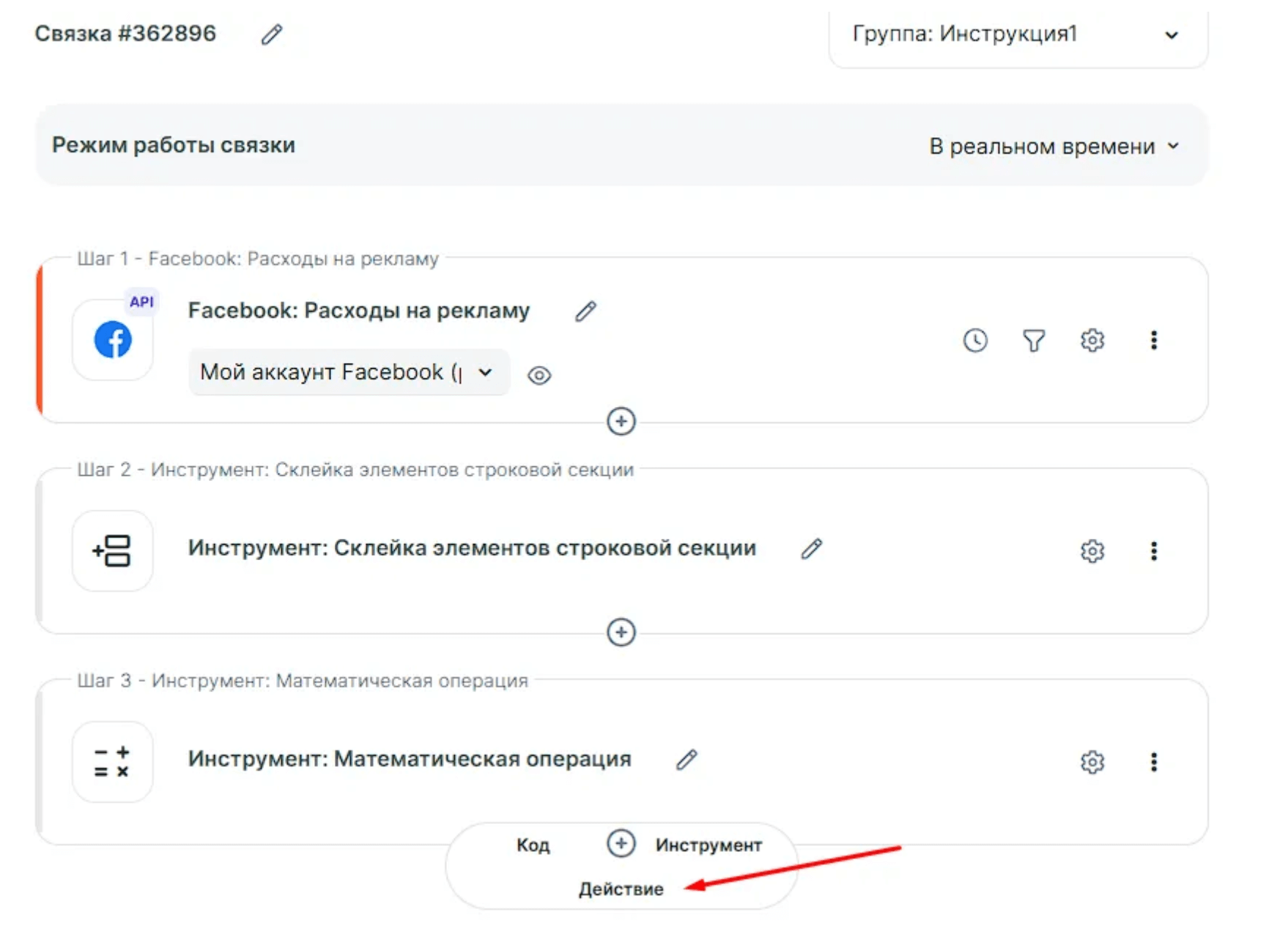 интеграция фейсбук с телеграм